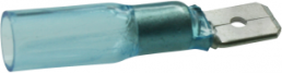 Faston plug, 6.3 x 0.8 mm, insulated, straight, blue, 1.5-2.5 mm², AWG 16-14, CRIMPSEAL II BL TAB-C.