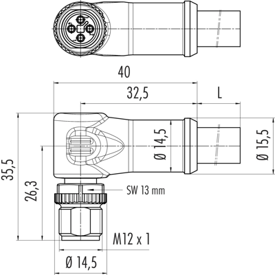 77 0627 0000 50704-0200 binder Sensor-Actuator Cables Image 2