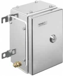 Stainless steel enclosure, (L x W x H) 133 x 152 x 229 mm, silver (RAL 7035), IP66, 1199860000