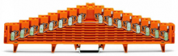 8-level potential terminal, spring-clamp connection, 0.08-1.5 mm², 1 pole, 18 A, 4 kV, orange, 727-136/004-000