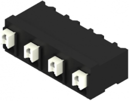 PCB terminal, 4 pole, pitch 7.5 mm, AWG 28-14, 12 A, spring-clamp connection, black, 1473960000