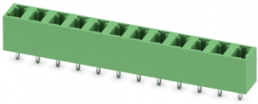 Pin header, 12 pole, pitch 5.08 mm, straight, green, 1836396