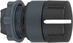 Selector switch, unlit, groping, waistband round, front ring black, 3 x 45°, mounting Ø 22 mm, ZB5AD59