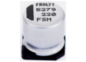Electrolytic capacitor, 47 µF, 50 V (DC), ±20 %, SMD, pitch 4.5 mm, Ø 8.9 mm