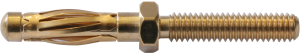 4 mm panel plug, screw connection, mounting Ø 4 mm, 22.1050