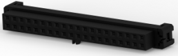Socket header, 40 pole, pitch 2 mm, straight, black, 2-111623-4