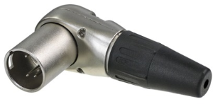 XLR plug, 5 pole, silver-plated, 1.5 mm², AWG 16, zinc, RC5MR-D