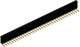 Socket header, 36 pole, pitch 2.54 mm, angled, black, 10026565