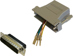 Adapter, D-Sub plug, 25 pole to RJ45 socket, 10121133