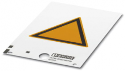 Unlabeled warning sign, (L x W) 100 x 100 mm, PVC, 1014127