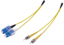 FO duplex patch cable, SC to 2x ST, 6 m, G657A1, singlemode 9/125 µm