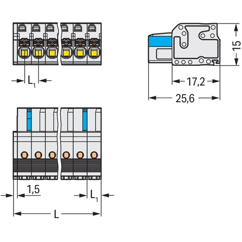 2721-108/026-000 WAGO PCB Connection Systems Image 2