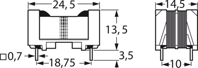B82732F2801B001 TDK (EPCOS) Fixed Inductors Image 2