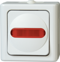 Surface mounted moist room control switch, 250 V (AC), 10 A, IP44, 561602008