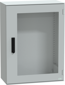Control cabinet, (H x W x D) 847 x 636 x 300 mm, IP66, polyester, light gray, NSYPLM86TVG