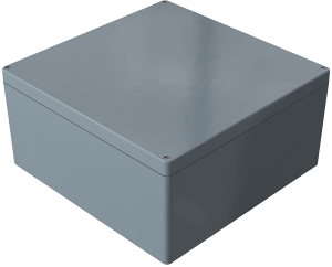 Polyester enclosure, (L x W x H) 406 x 401 x 201 mm, gray (RAL 7000), IP66, 024140200