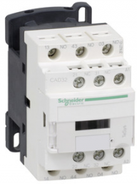 Auxiliary contactor, 5 pole, 10 A, 3 Form A (N/O) + 2 Form B (N/C), coil 500 VAC, screw connection, CAD32S7