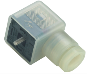Valve connector, DIN shape A, 2 pole + PE, 230 V, 0.34-1.5 mm², 43 1714 131 03