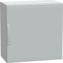 Control cabinet, (H x W x D) 750 x 750 x 420 mm, IP65, polyester, light gray, NSYPLA774G