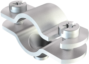 Spacer clamp, max. bundle Ø 25 mm, steel, galvanized, (L) 58 mm