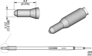 C245688 JBC Soldering tips, desoldering tips and hot air nozzles