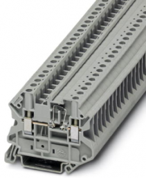 Component terminal block, screw connection, 0.14-6.0 mm², 2 pole, 500 mA, 8 kV, gray, 3046236