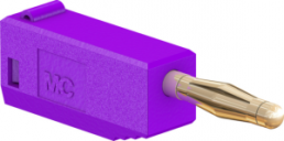 2 mm plug, solder connection, 0.5 mm², purple, 22.2616-26