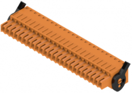 Socket header, 24 pole, pitch 3.5 mm, straight, orange, 1691790000