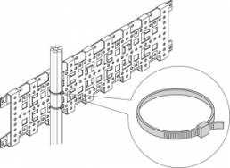 Cable tie, plastic, (L x W) 186 x 5 mm, transparent, -40 to 85 °C