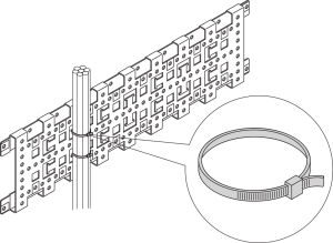 Cable tie, plastic, (L x W) 186 x 5 mm, transparent, -40 to 85 °C