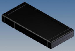 ABS enclosure, (L x W x H) 200 x 94 x 25 mm, black (RAL 9004), IP54, TBL-1.9