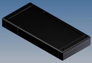 ABS enclosure, (L x W x H) 200 x 94 x 25 mm, black (RAL 9004), IP54, TBL-1.9