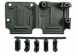 D-Sub connector housing, size: 3 (DB), straight 180°, angled 90°, cable Ø 9.91 mm, Thermoplastic, black, 207345-1