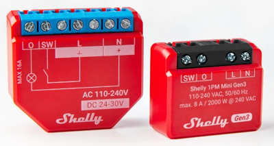 SHELLY PLUS 1PM MINI G3 Shelly Monitoring Relays Image 1