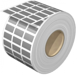 Polyester Device marker, (L x W) 17 x 9 mm, gray, Roll with 3000 pcs