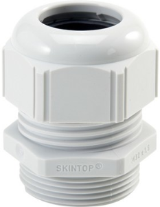 Cable gland, M12, 15 mm, Clamping range 3.5 to 7 mm, IP66, light gray, 53111400