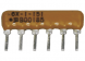 Resistor network, SIP-7, 4.7 kΩ, 0.2 W, ±2 %, 6 resistors, 4607X-101-472LF