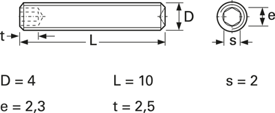 BYB-3-14H450 by.B Screws, Threaded Rods Image 2