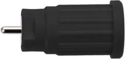 4 mm socket, pin connection, mounting Ø 12.2 mm, CAT III, black, SEPB 8518 NI / SW