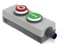 Command device box, 2 illuminated pushbutton, 1 Form B (N/C) + 1 Form A (N/O), 1.22.251.242/3502