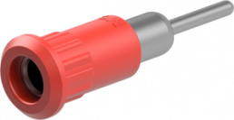 4 mm socket, round plug connection, mounting Ø 8.2 mm, red, 64.3011-22