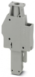 Plug, screw connection, 0.14-6.0 mm², 1 pole, 32 A, 8 kV, gray, 3045716