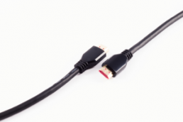 HDMI plug type A (straight) to HDMI plug type A (straight), 1.5 m, black, BS10-46155