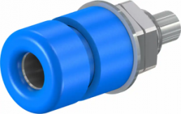 4 mm socket, solder connection, blue, 69.8321-23