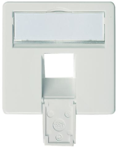 Central plate, white, for junction boxes, 100020623