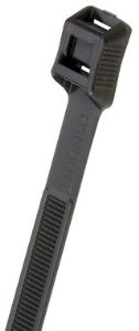 Cable tie with flat head, releasable, nylon, (L x W) 257 x 8.9 mm, bundle-Ø 8.4 to 65 mm, black, UV resistant, -60 to 85 °C