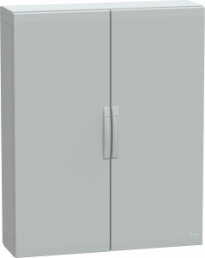 Control cabinet, (H x W x D) 1250 x 1000 x 320 mm, IP65, polyester, light gray, NSYPLA12103G