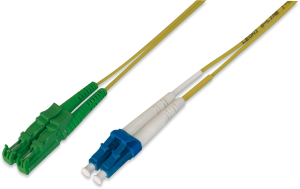 FO patch cable, APC to LC, 1 m, OS2, singlemode 9/125 µm