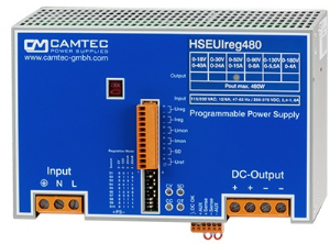 Power supply, programmable, 0 to 30 VDC, 30 A, 480 W, HSEUIREG04801.030