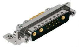 D-Sub connector, Mixed Male RA 13W3 -20Amp-W screw